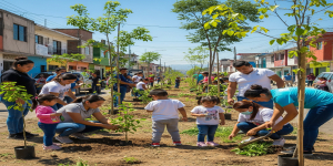 Proyecto de reforestación urbana en Nezahualcóyotl,