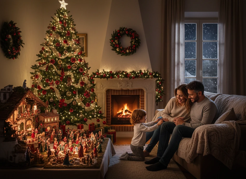 Quando il Mondo si Illumina: la Storia dell’Albero di Natale, del Presepe e delle Decorazioni che Parlano al Cuore