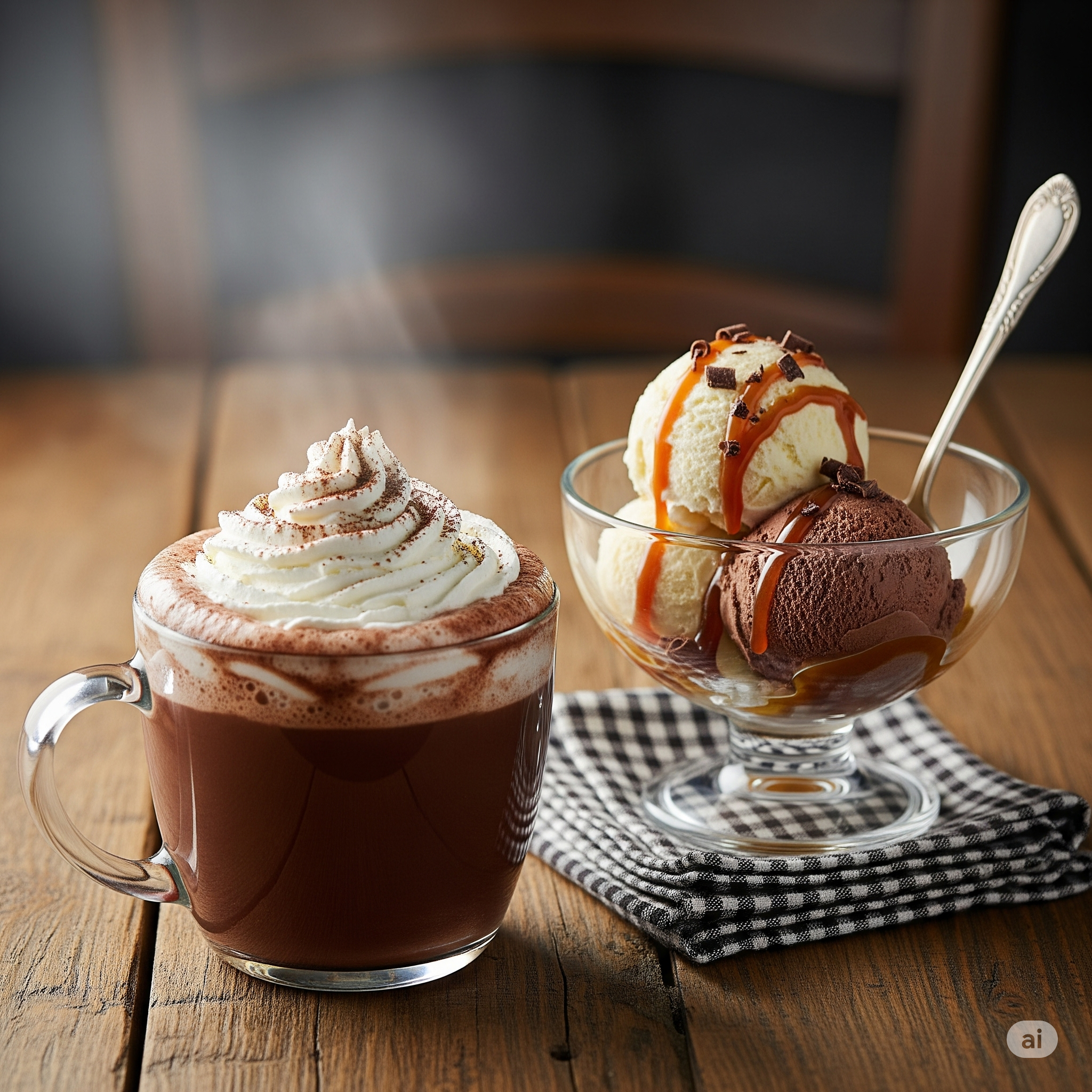 Gelati e Cioccolata Calda: Il Perfetto Conforto per Ogni Emisfero!