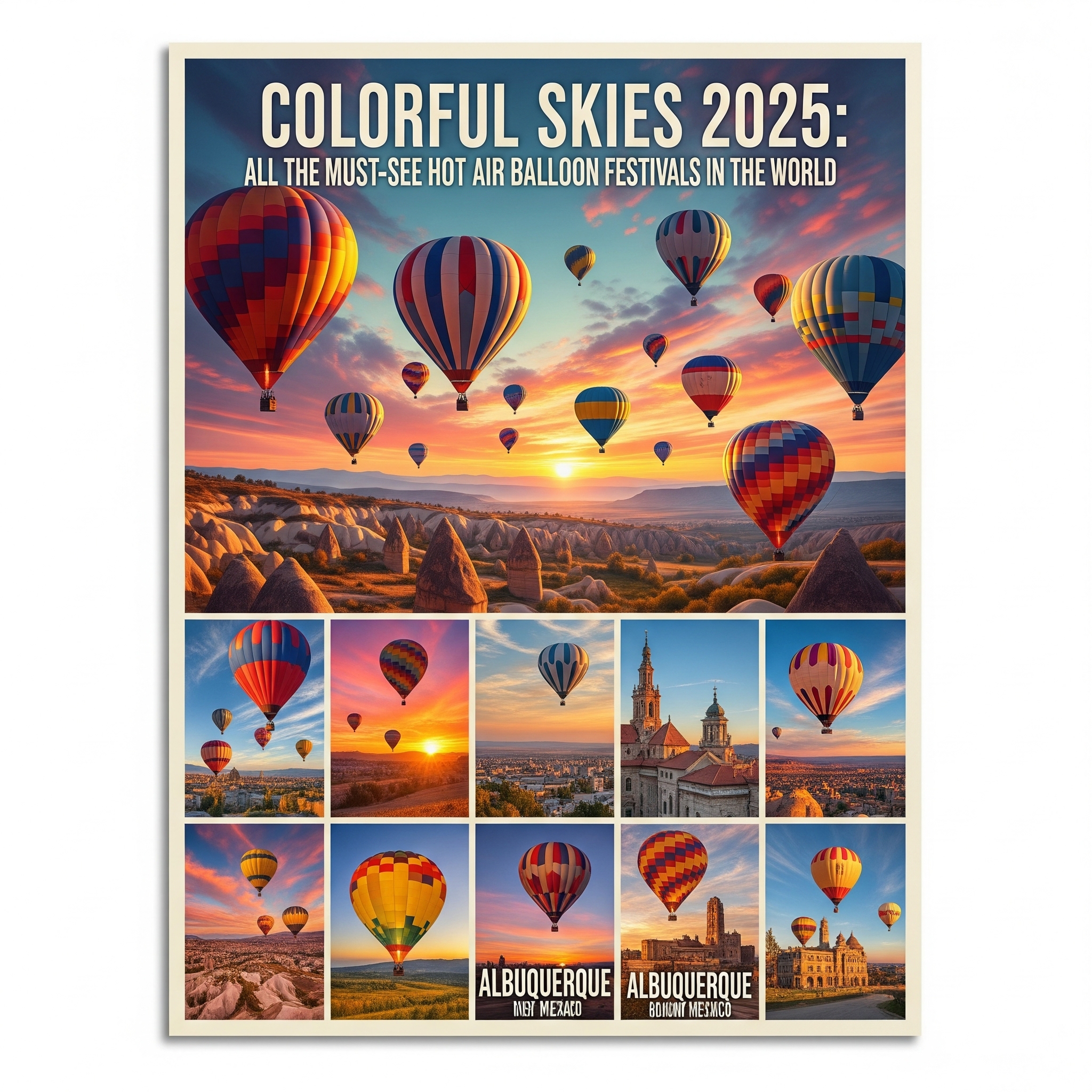 Cieli Colorati 2025: Tutti i Festival con Mongolfiere da Non Perdere nel Mondo